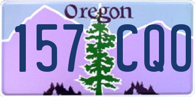 OR license plate 157CQO