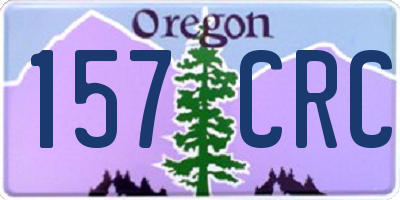 OR license plate 157CRC