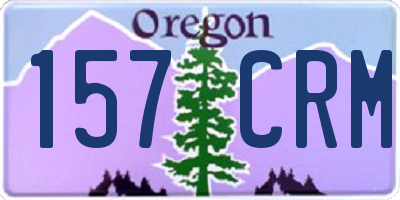 OR license plate 157CRM