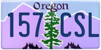 OR license plate 157CSL