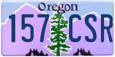 OR license plate 157CSR