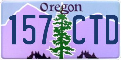 OR license plate 157CTD