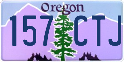 OR license plate 157CTJ