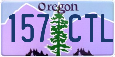 OR license plate 157CTL