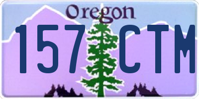 OR license plate 157CTM