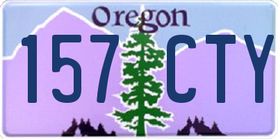 OR license plate 157CTY