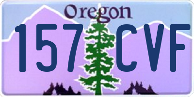 OR license plate 157CVF