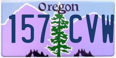 OR license plate 157CVW