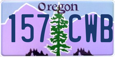 OR license plate 157CWB