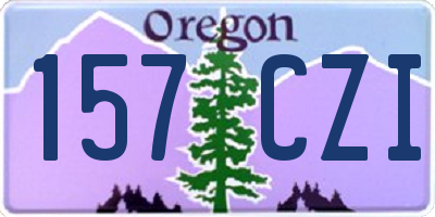 OR license plate 157CZI