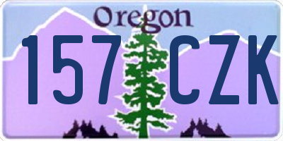 OR license plate 157CZK