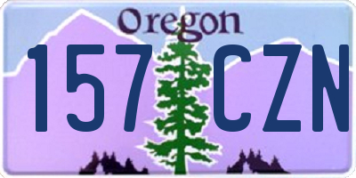 OR license plate 157CZN