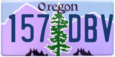 OR license plate 157DBV