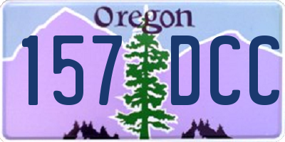 OR license plate 157DCC