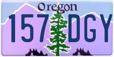 OR license plate 157DGY