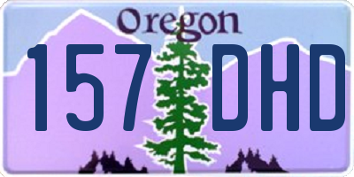 OR license plate 157DHD