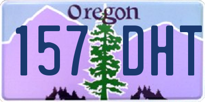 OR license plate 157DHT