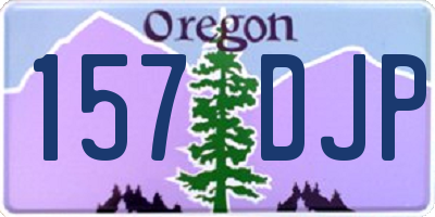 OR license plate 157DJP