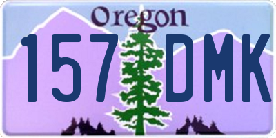 OR license plate 157DMK