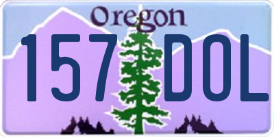 OR license plate 157DOL