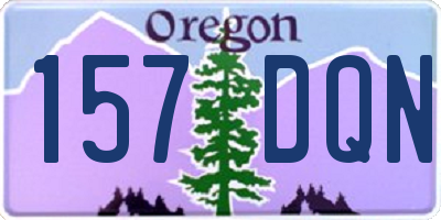 OR license plate 157DQN
