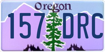 OR license plate 157DRC