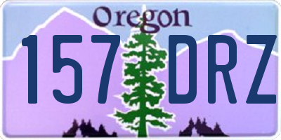 OR license plate 157DRZ