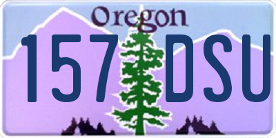 OR license plate 157DSU