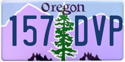 OR license plate 157DVP