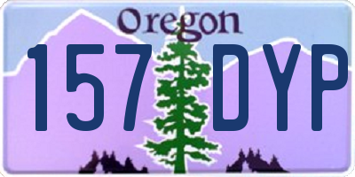 OR license plate 157DYP