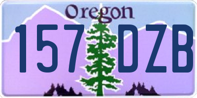 OR license plate 157DZB