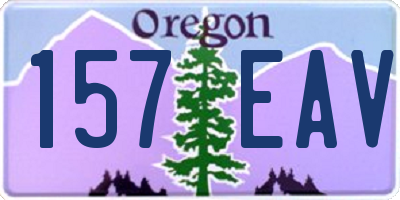 OR license plate 157EAV