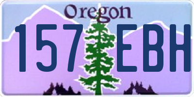 OR license plate 157EBH