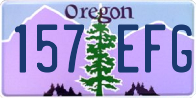OR license plate 157EFG