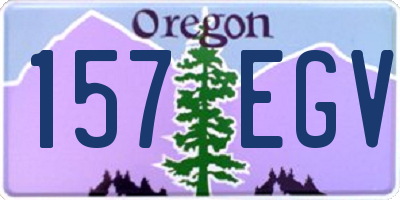 OR license plate 157EGV