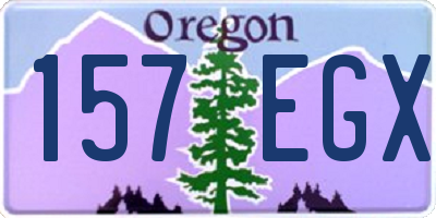 OR license plate 157EGX