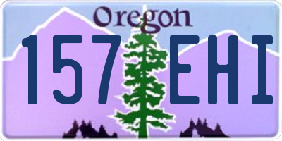 OR license plate 157EHI