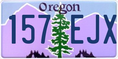 OR license plate 157EJX