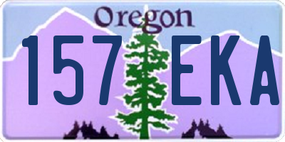 OR license plate 157EKA