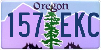OR license plate 157EKC