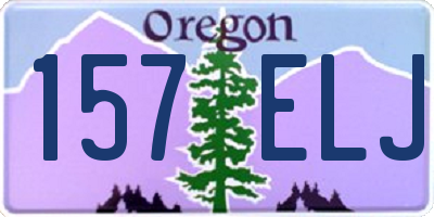 OR license plate 157ELJ