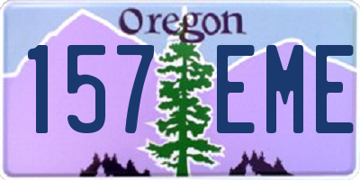 OR license plate 157EME