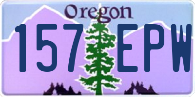 OR license plate 157EPW