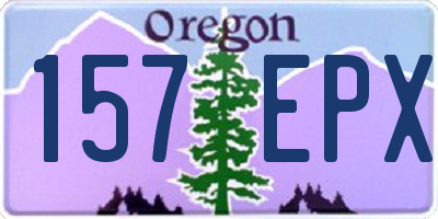 OR license plate 157EPX