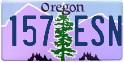 OR license plate 157ESN