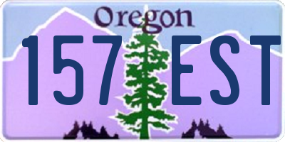 OR license plate 157EST