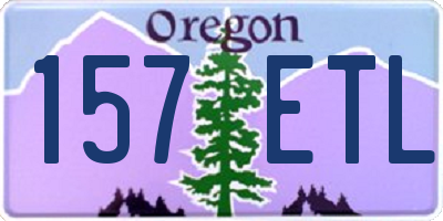 OR license plate 157ETL