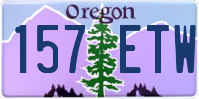 OR license plate 157ETW