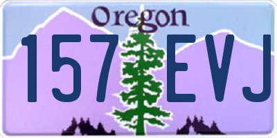 OR license plate 157EVJ