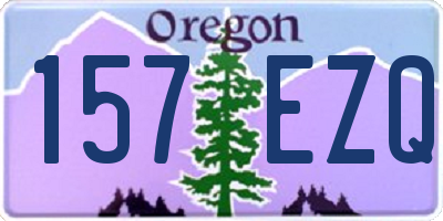 OR license plate 157EZQ